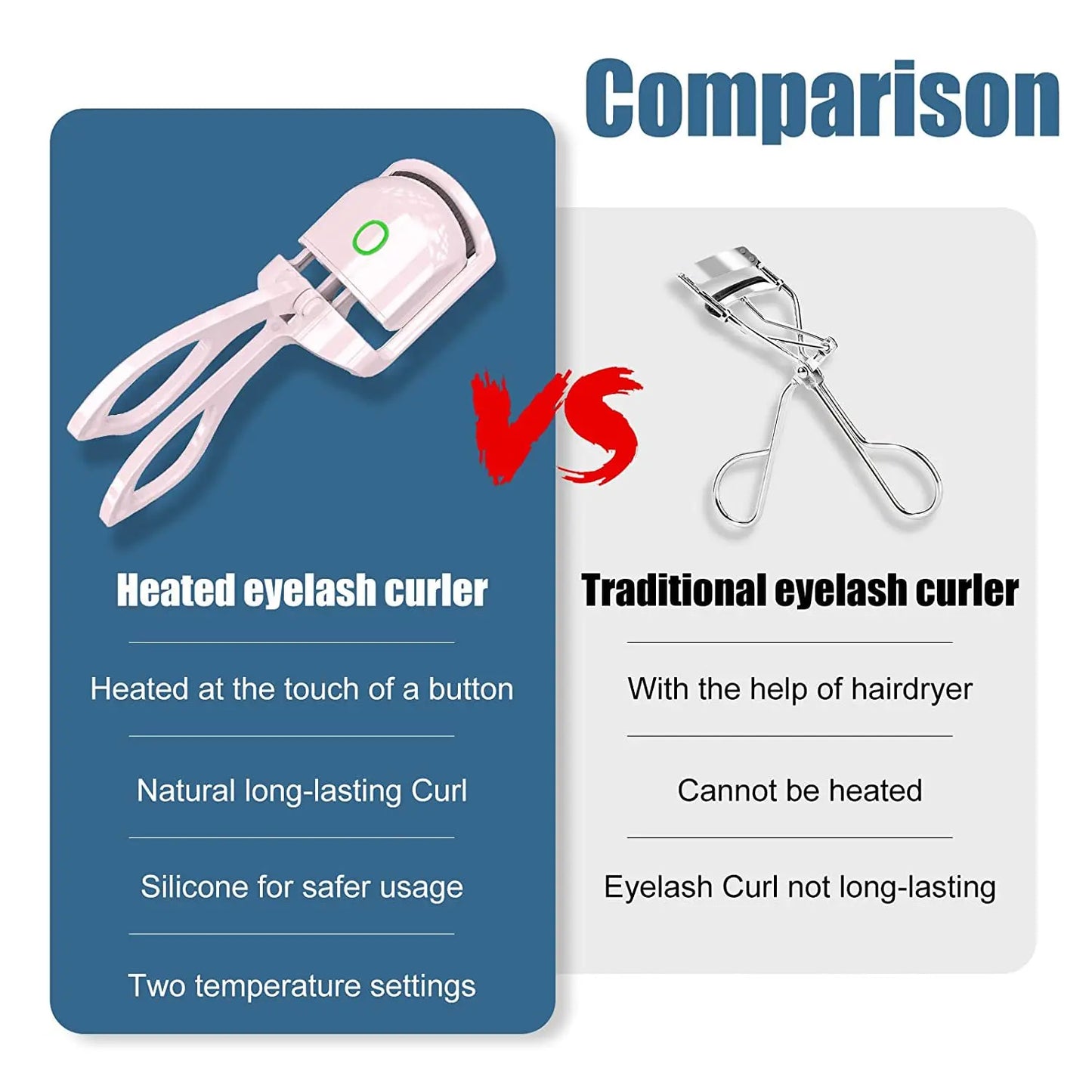 Electric Heated Eyelash Curler USB