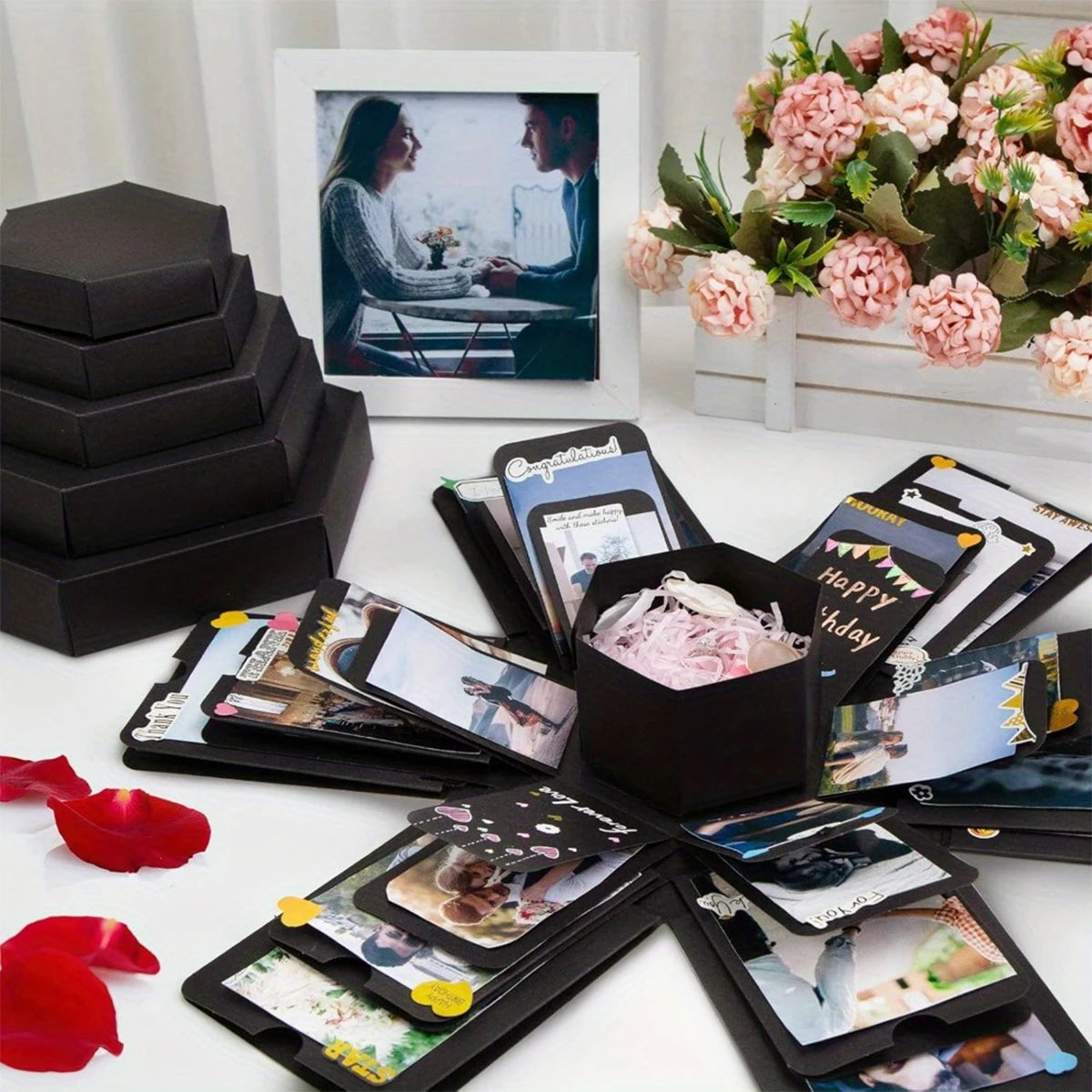 1Set Explosion Photo Album Gift Box