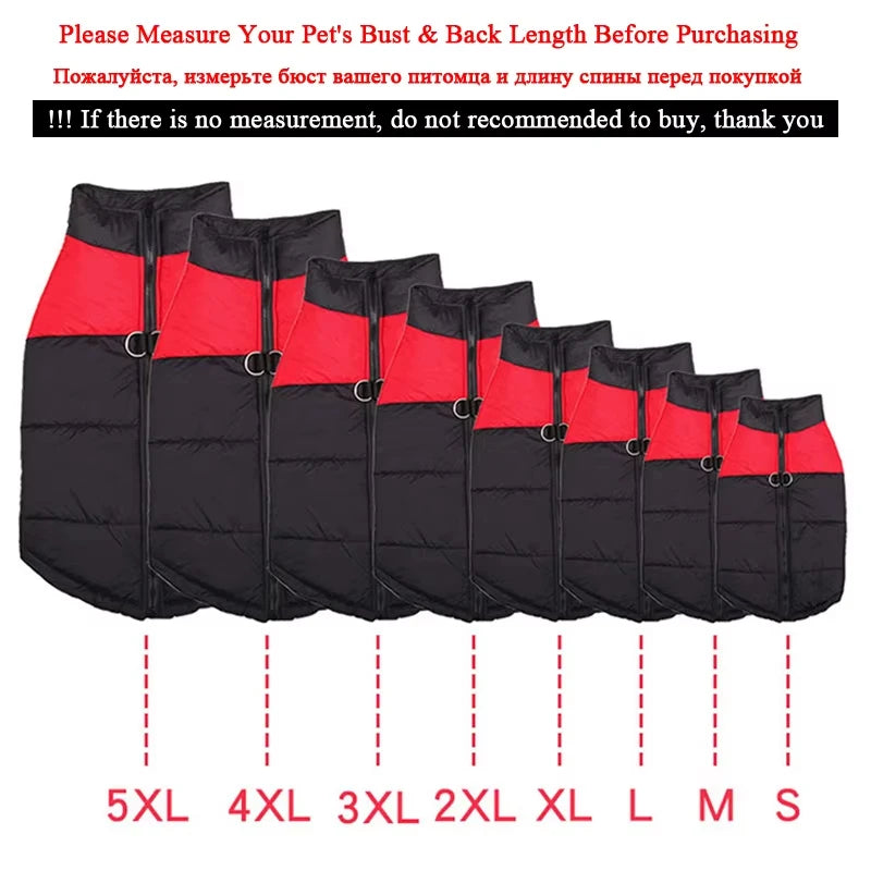 Padded Winter Warm Dog Clothes