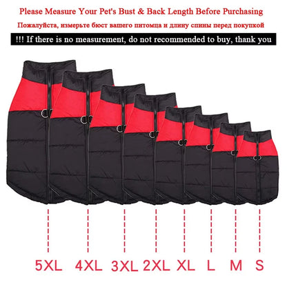 Padded Winter Warm Dog Clothes