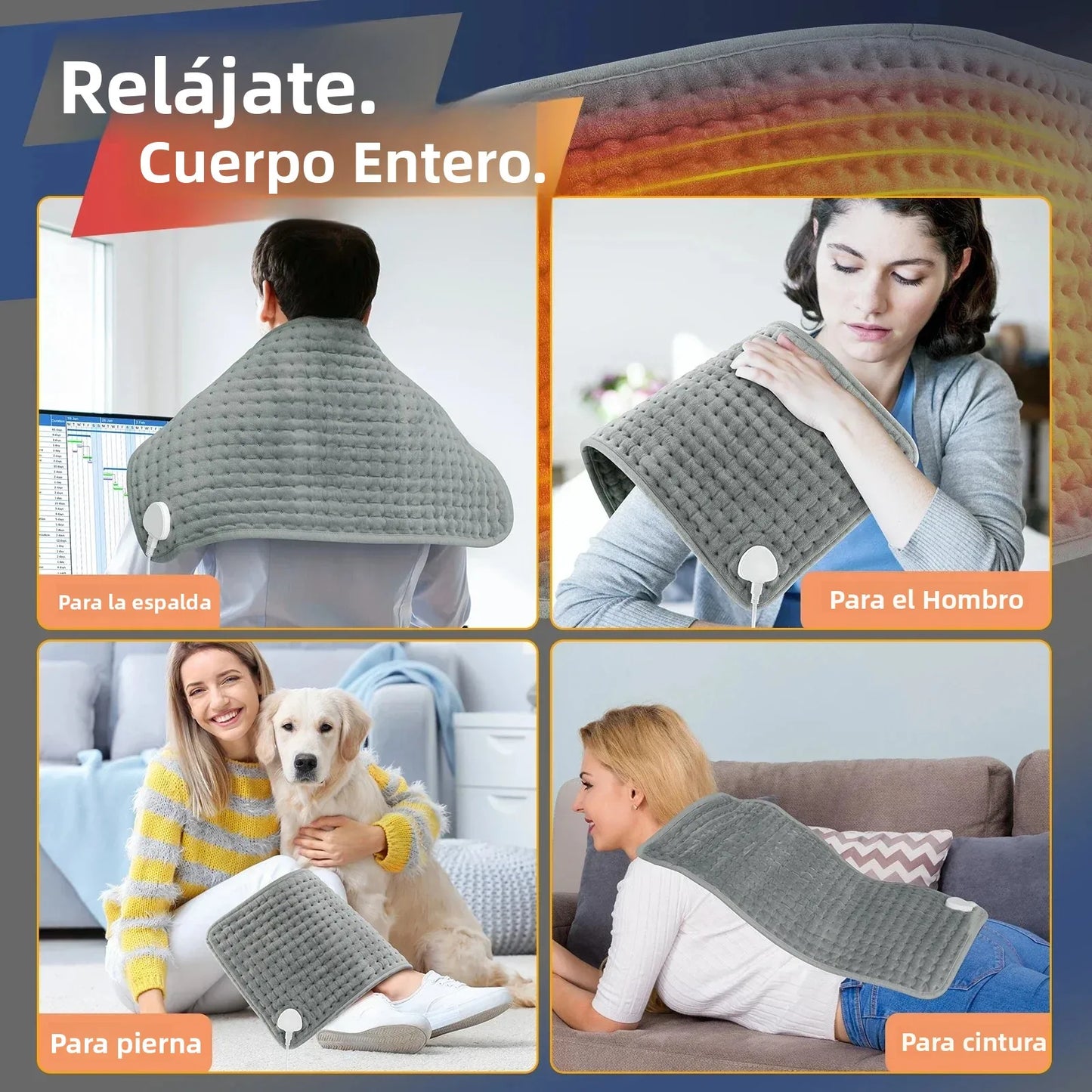 Almohadilla Térmica Eléctrica – Calor Regulable y Relax