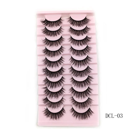 New 10 Pairs 3D Mink Eyelashes