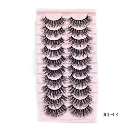 New 10 Pairs 3D Mink Eyelashes