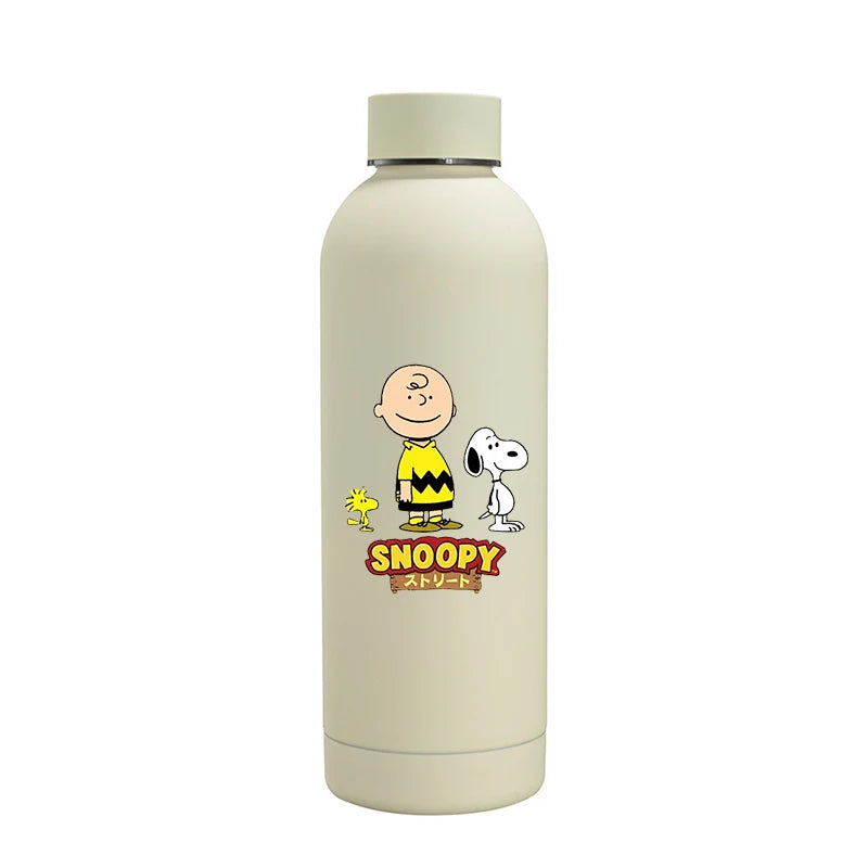 Snoopys Fashion Thermos Bottle Stainless Steel Vacuum Cup Travel Camping Keep Hot Cold Drink Insulated Mug Women Birthday Gifts