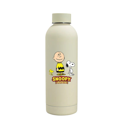Snoopys Fashion Thermos Bottle Stainless Steel Vacuum Cup Travel Camping Keep Hot Cold Drink Insulated Mug Women Birthday Gifts