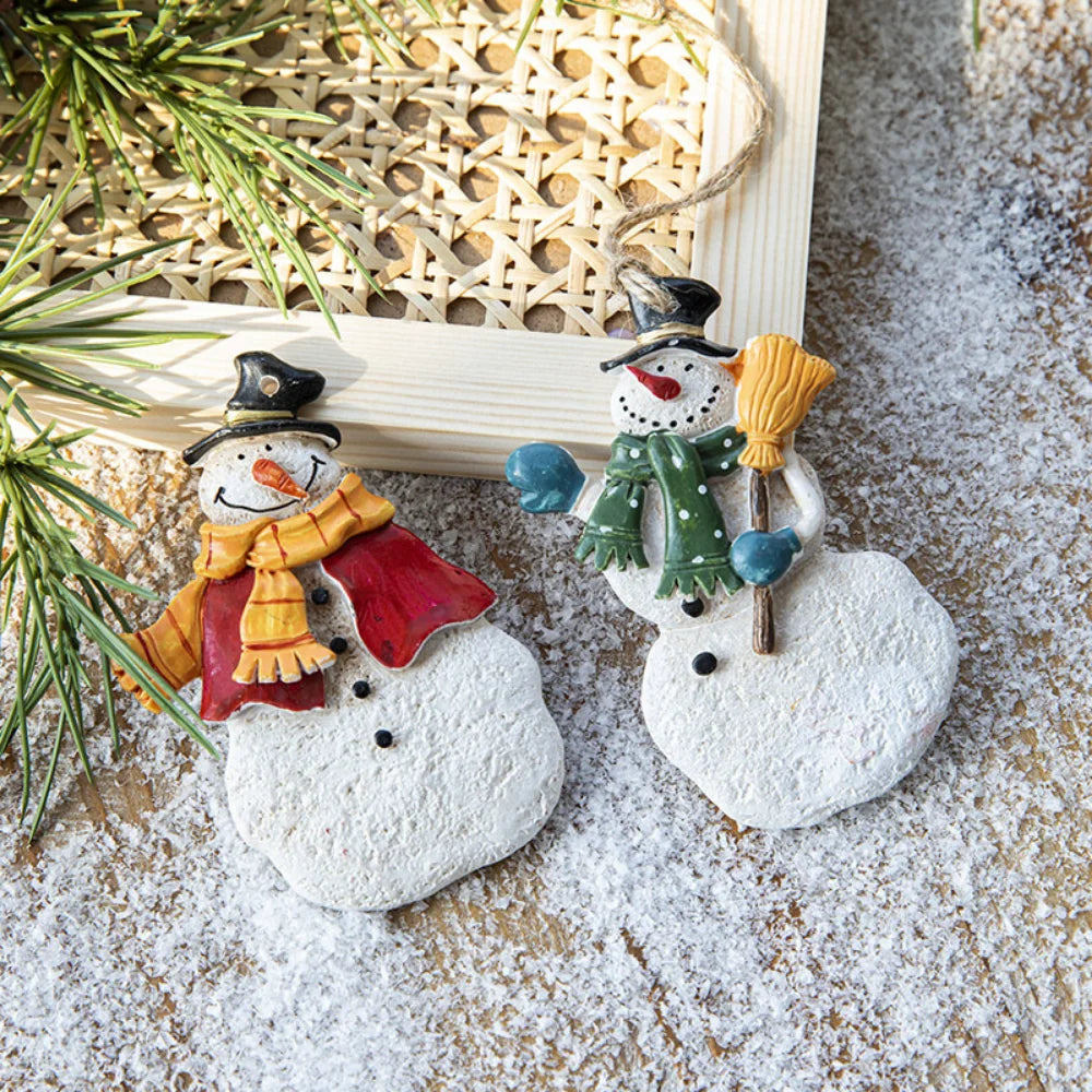 Christmas Resin Tree Decorations Santa