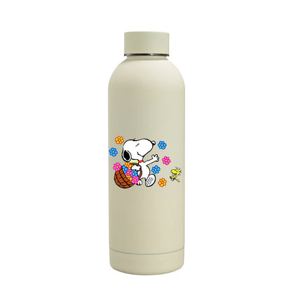 Snoopys Fashion Thermos Bottle Stainless Steel Vacuum Cup Travel Camping Keep Hot Cold Drink Insulated Mug Women Birthday Gifts