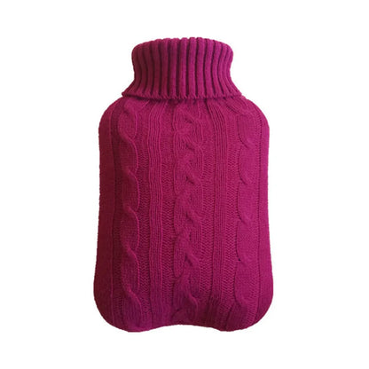 Hot Water Bag Cover 2L Large Heat Preservation Hot Water Bottle Explosion-proof Knitted Removable Home Warming Supplies