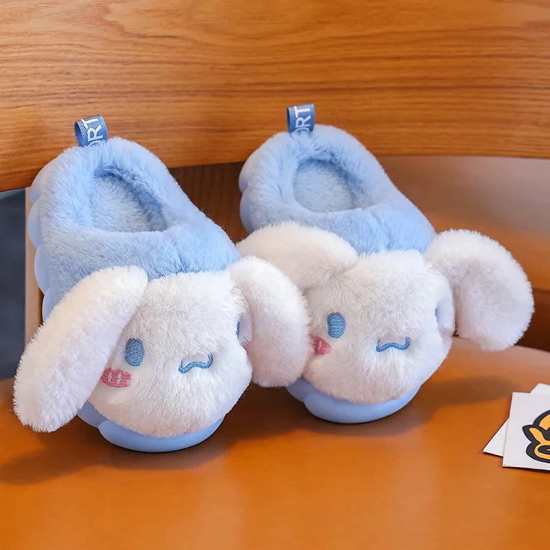 Cartoon Character Lovely Baby Cotton Shoes Slippers Autumn/winter Plush Warmth Children Cotton Slippers Indoor Kids Shoes