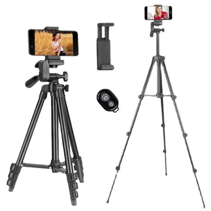 Live streaming stand aluminum alloy tripod with phone holder, digital single-lens reflex camera telescopic stand