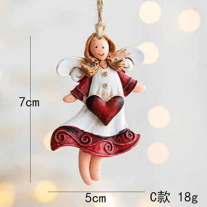 Christmas Resin Tree Decorations Santa