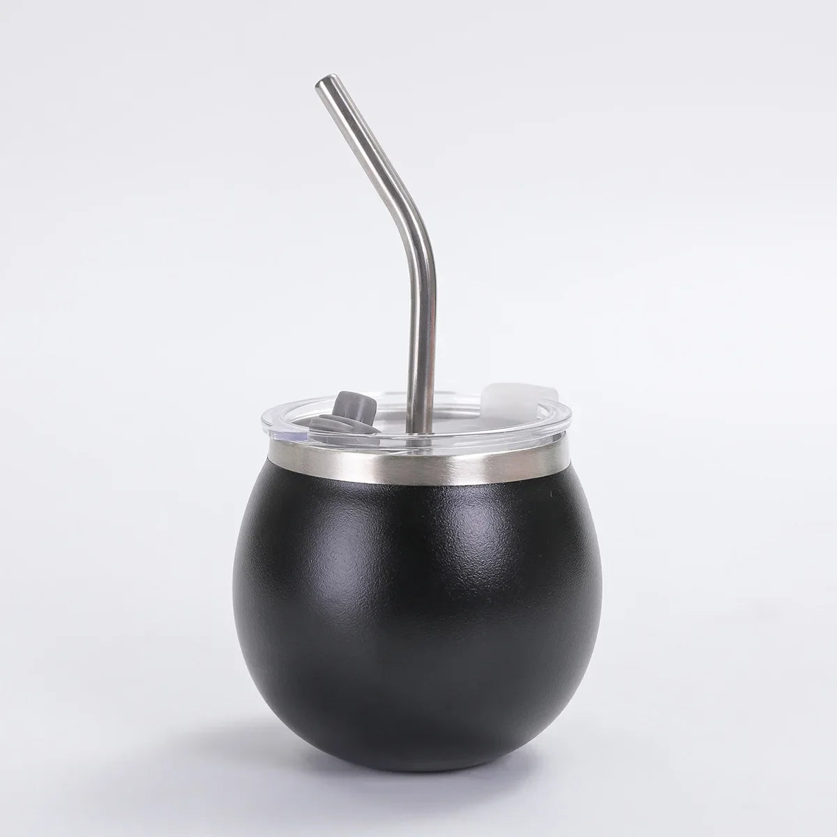 Creative 304 Stainless Steel Thermos Cup Mini Compact U-shaped Egg Cup Home with lid and straw to keep Cold Matai Cup