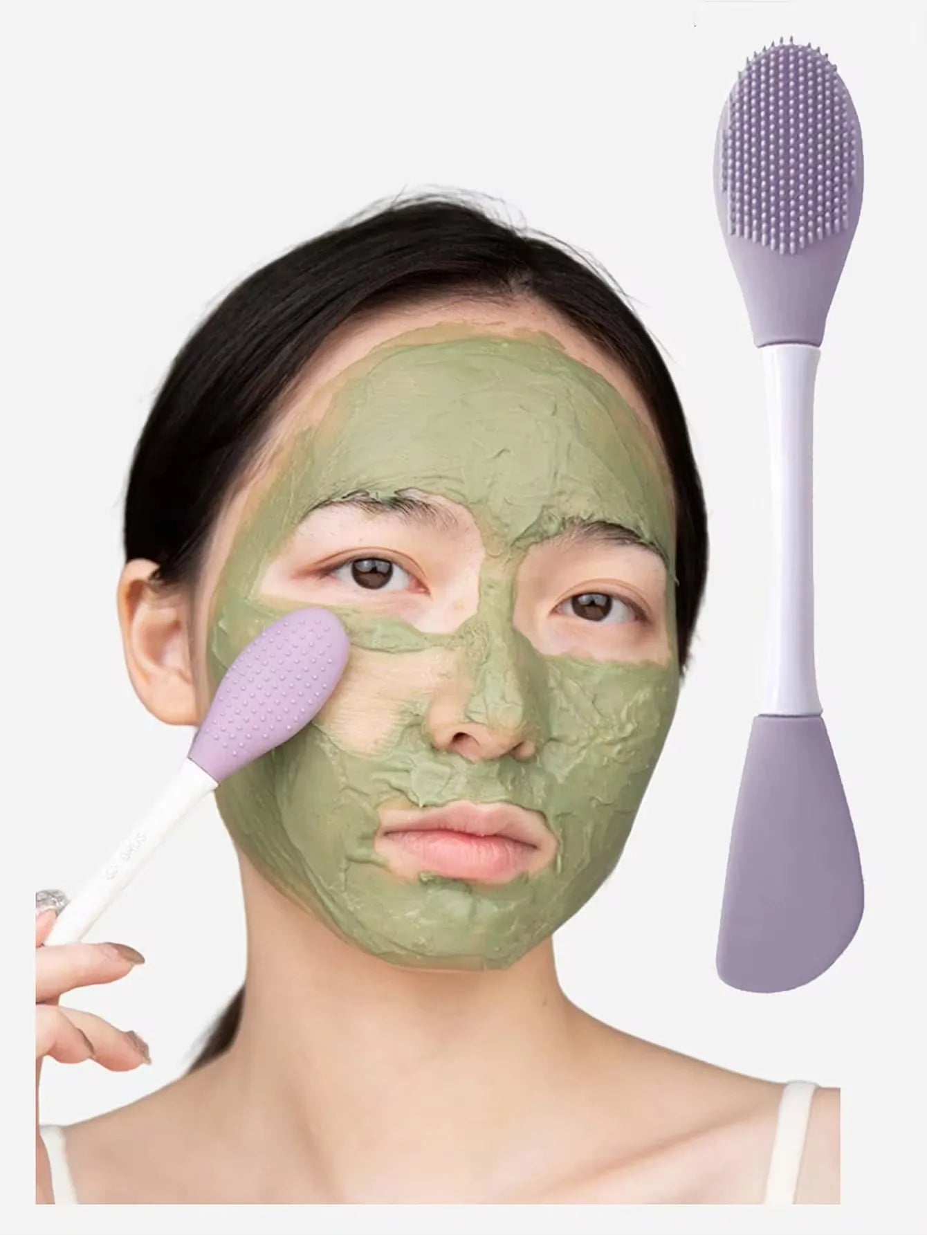 1Pc Double Head Silicone Mask Brush