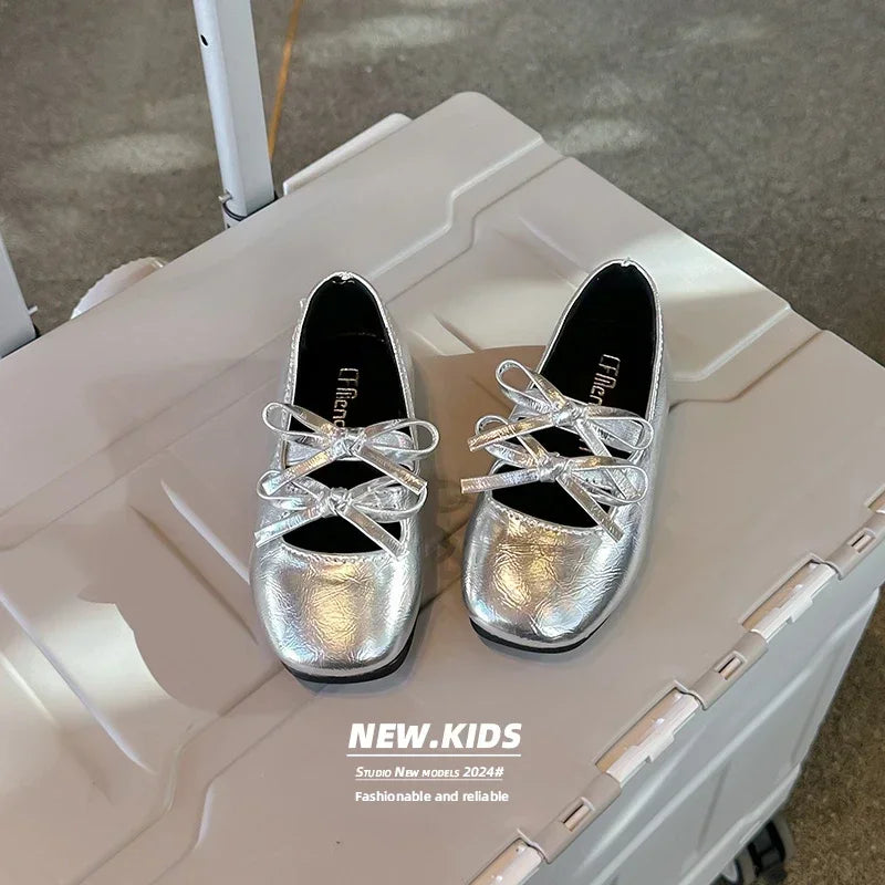 2024 Autumn Children Leather Shoes