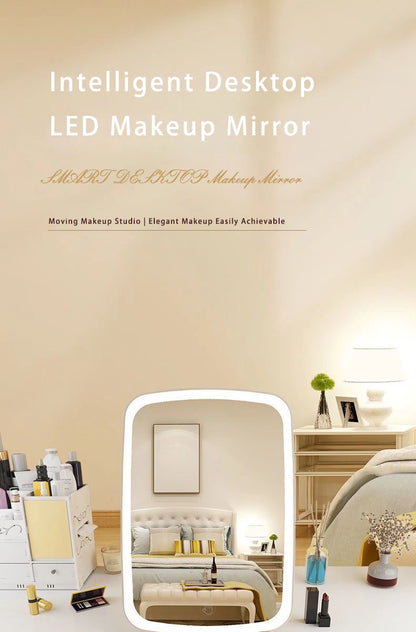 Espejo de Maquillaje LED con Luz Regulable