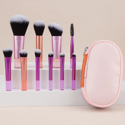 10Pcs Mini Makeup Brush Set Powder ñ