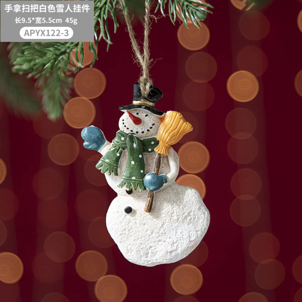 Christmas Resin Tree Decorations Santa
