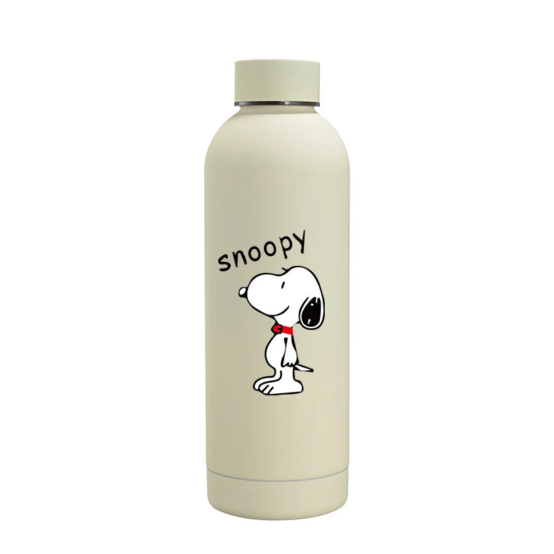 Snoopys Fashion Thermos Bottle Stainless Steel Vacuum Cup Travel Camping Keep Hot Cold Drink Insulated Mug Women Birthday Gifts