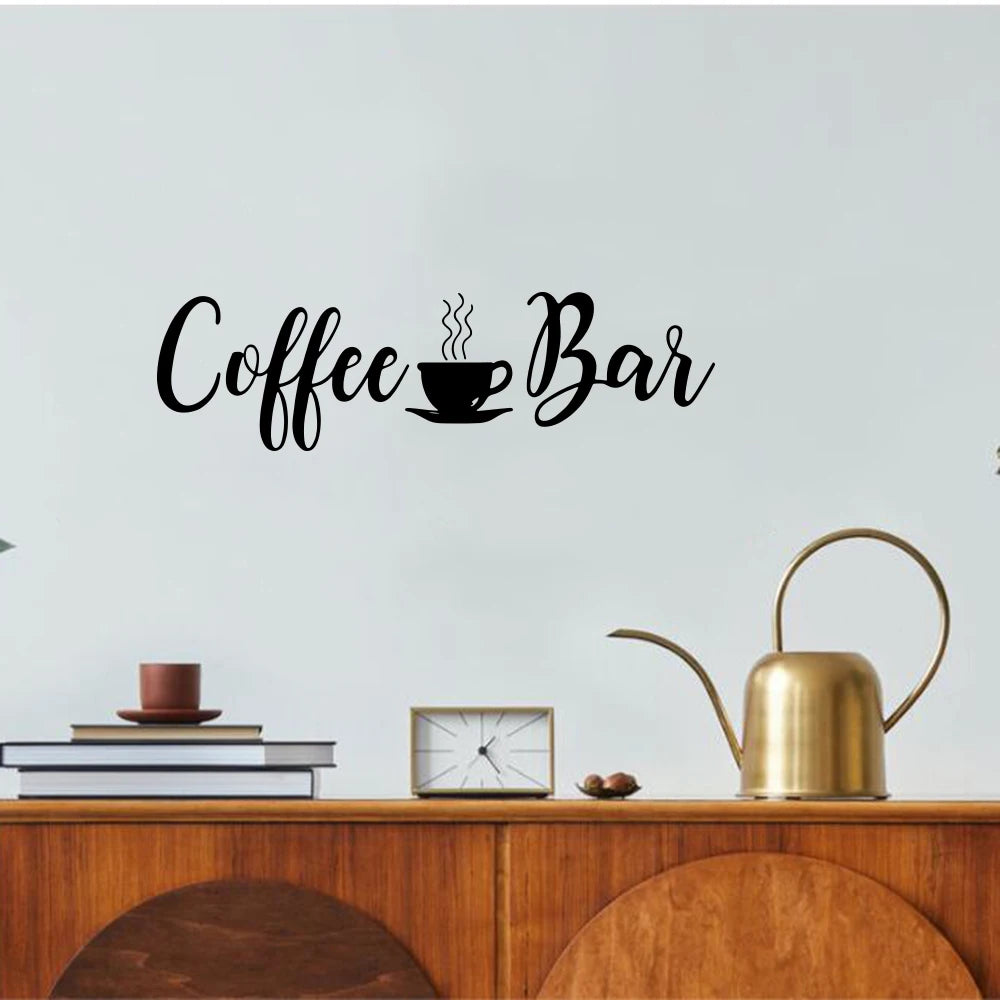 Coffee Bar Wall Decal Sticker