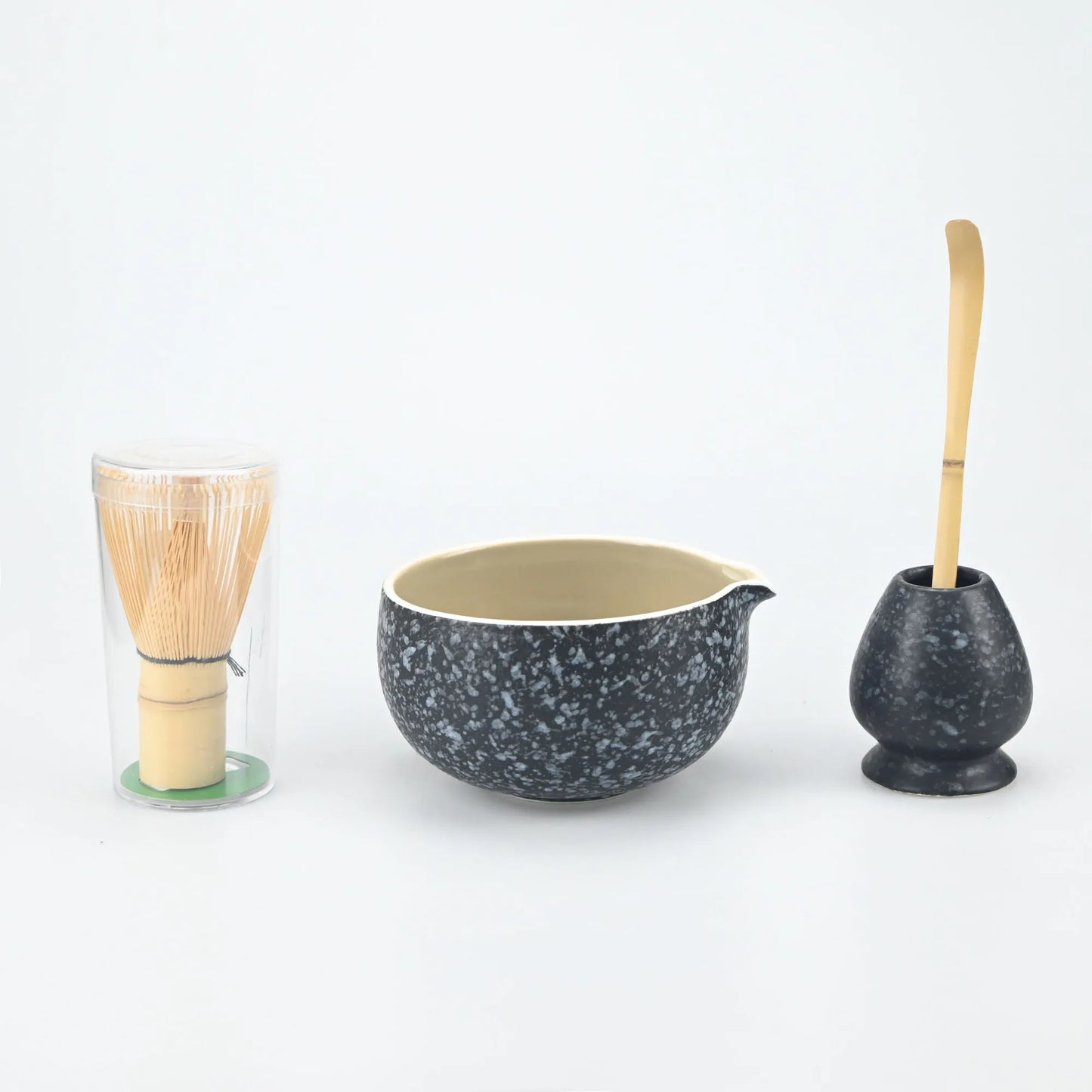 Matcha Whisk Set - Matcha Bowl and Bamboo Matcha Whisk, Tea Strainer, Scoop, Spoon, Sifter, Whisk Holder, Matcha Making Kit For