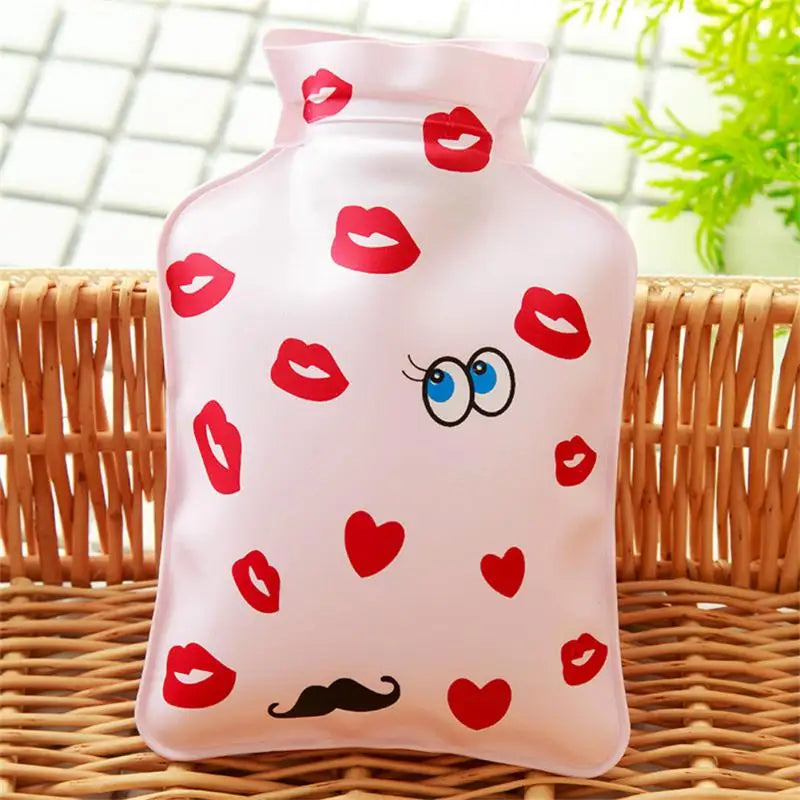 Hot Water Bottle Ideal per a Colorful Water Injection Highly Rated Convenient Handbag Accessory Pocket Cartoon Design
