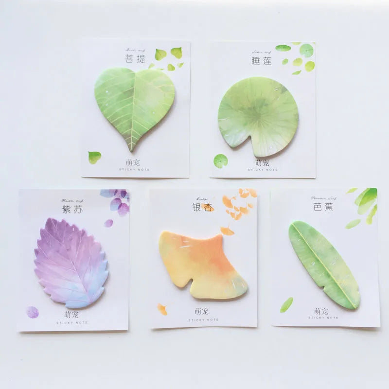 30 Pcs Leaf Sticky notes