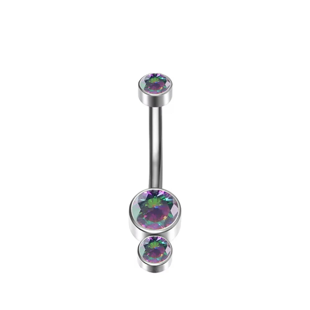 ASTM F136 Titanium 16G Belly Button Rings Internally Thread Round Piercings Ombligo Piercings Navel Ring Body Jewelry For Women