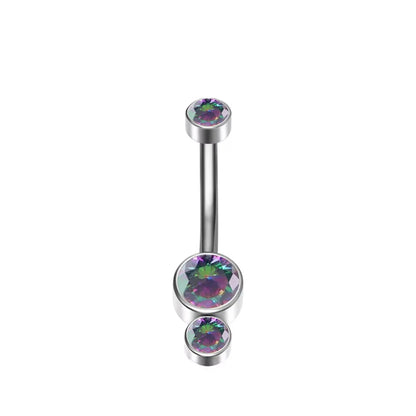 ASTM F136 Titanium 16G Belly Button Rings Internally Thread Round Piercings Ombligo Piercings Navel Ring Body Jewelry For Women
