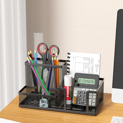 Black Mesh Desk Organizer