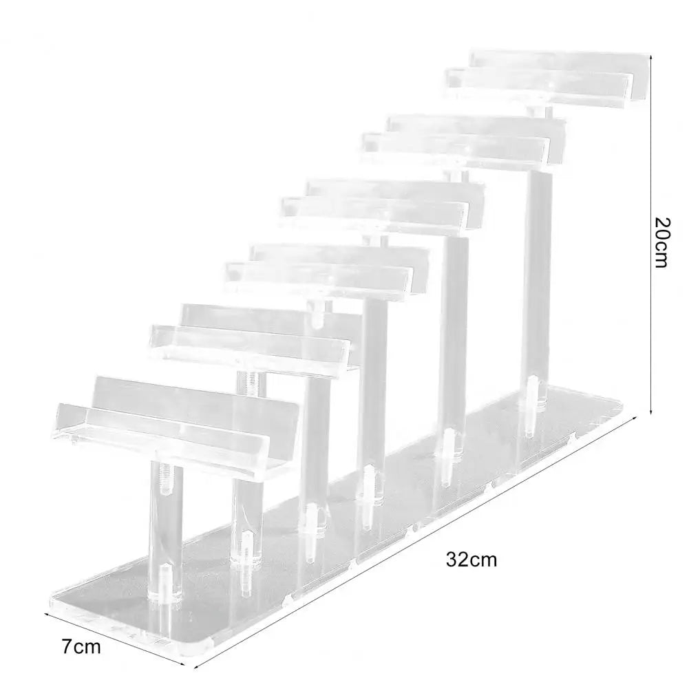 1 Set Acrylic Glasses Display Stand Multi-tiers Non-slip Freestanding Desktop Sunglasses Eyeglasses Eyewear Show Holder Rack
