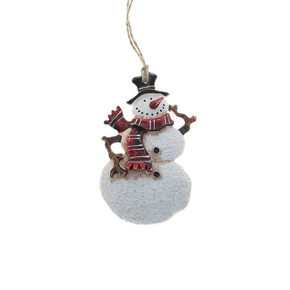 Christmas Resin Tree Decorations Santa
