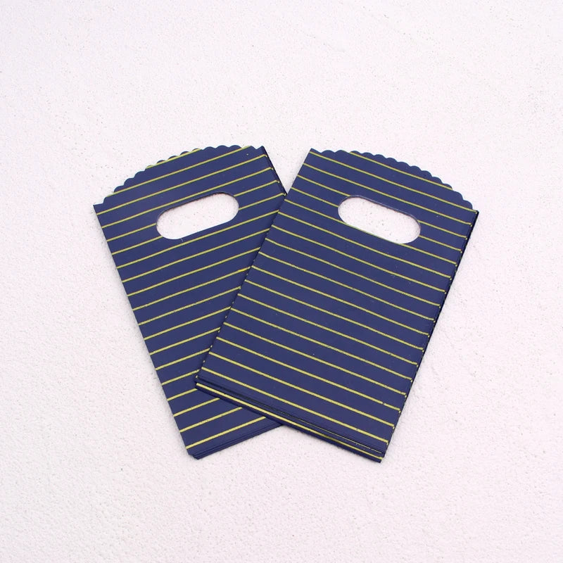 Wholesale 50Pcs/Lot Plastic Bag 9x15cm Small Boutique Storage Candy Jewelry Packaging Bag Plastic Gift Bags With Handle