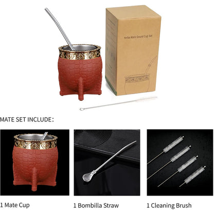 Premium Handmade Leather-Wrapped 180ml