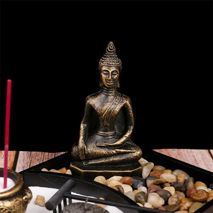 Buddha Statues and Table Candle Holder