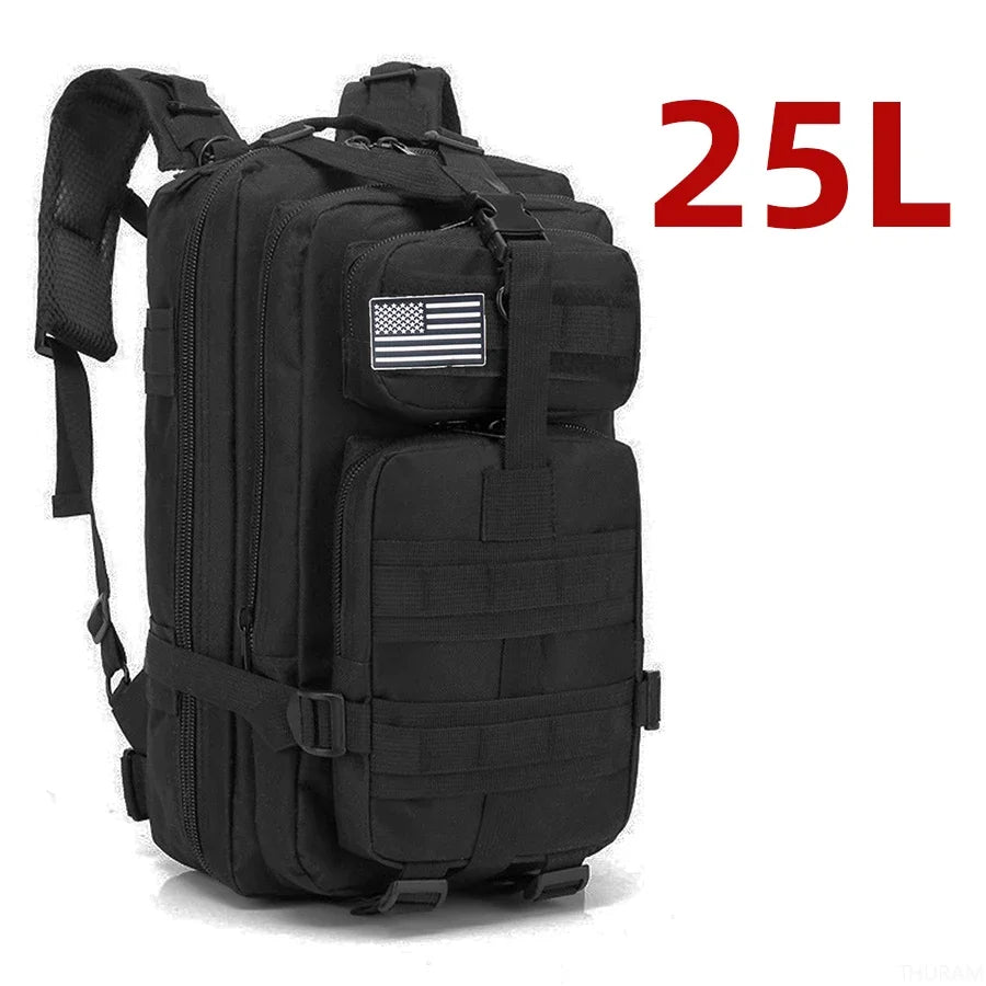 Mochila Táctica 25L / 50L – Resistente e Impermeable