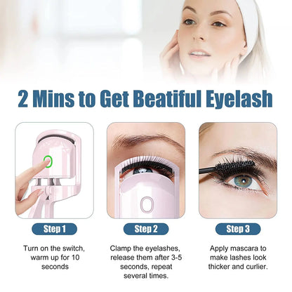 Electric Heated Eyelash Curler USB