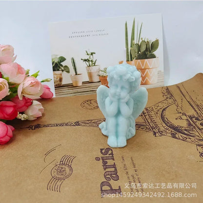 Cute Candles Cupid Angel Scented Candle Ins Small Art Decorative Aromatic Candles Home Fragrant Decoration Candle Posing Props