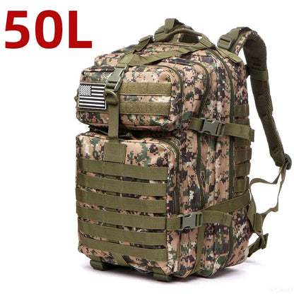 Mochila Táctica 25L / 50L – Resistente e Impermeable
