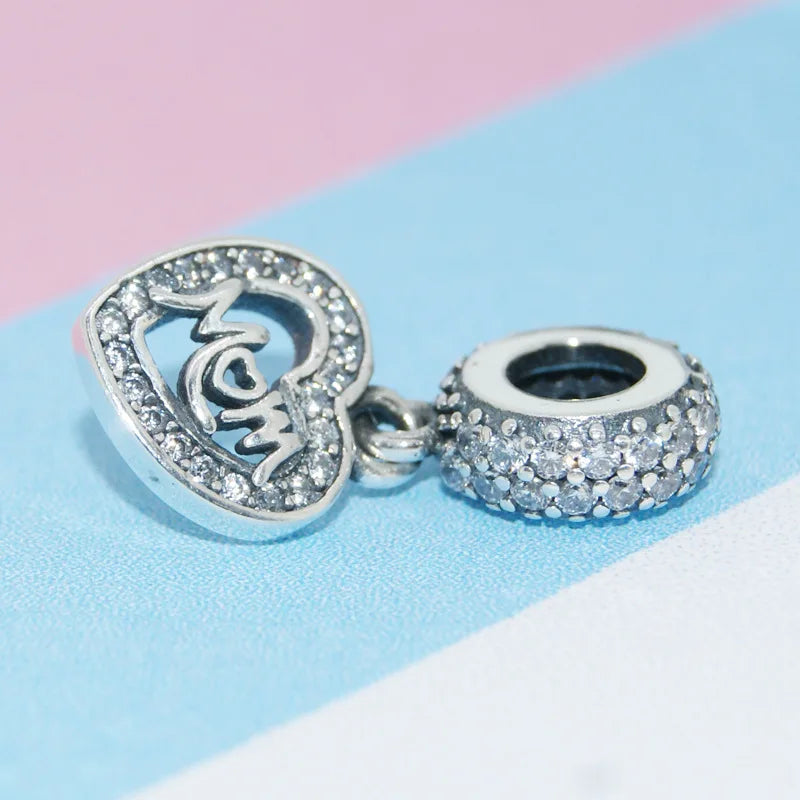 Hot-selling 925 Silver Mother's Day Series Rose Baby For European Original Bracelet DIY Accessories Women's Exquisite Jewelry