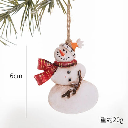 Christmas Resin Tree Decorations Santa