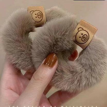 Autumn and Winter Plush Patch Bear