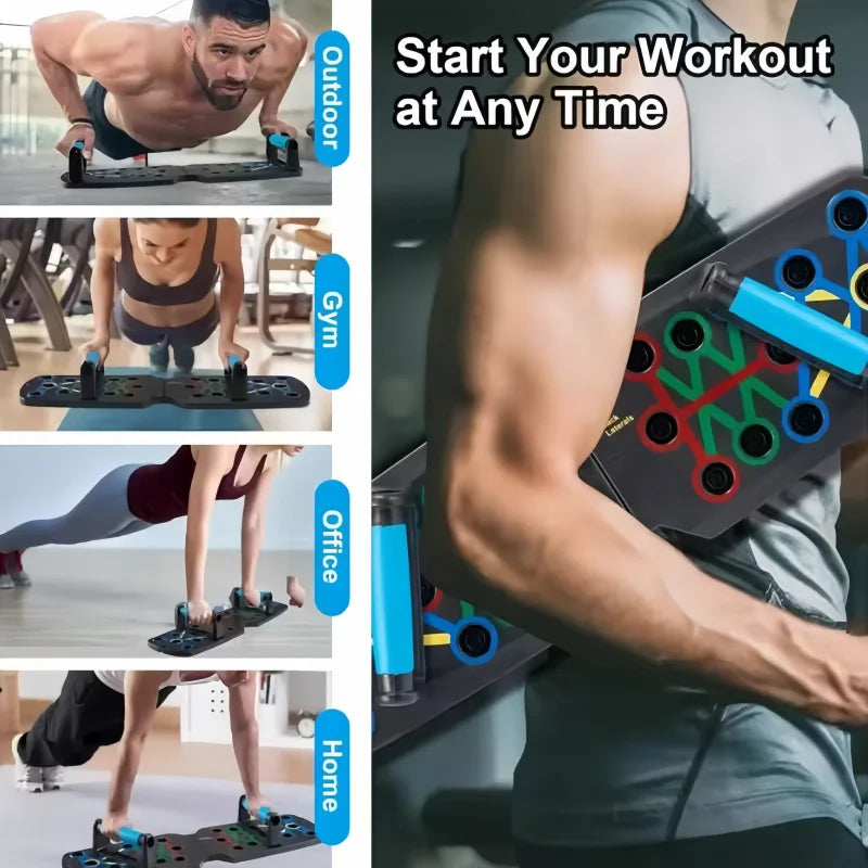Portable multi-functional push-up board
