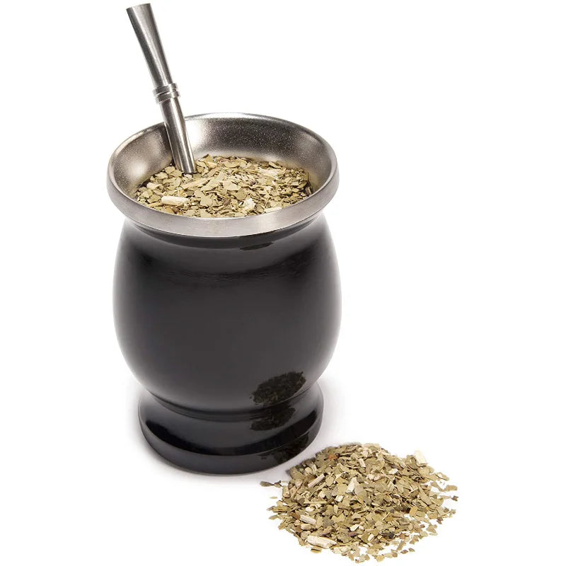 Mate Gourd Set Double-Wall Stainless