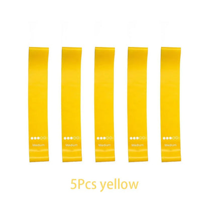 5Pcs/Set Yoga Resistance Rubber Bands