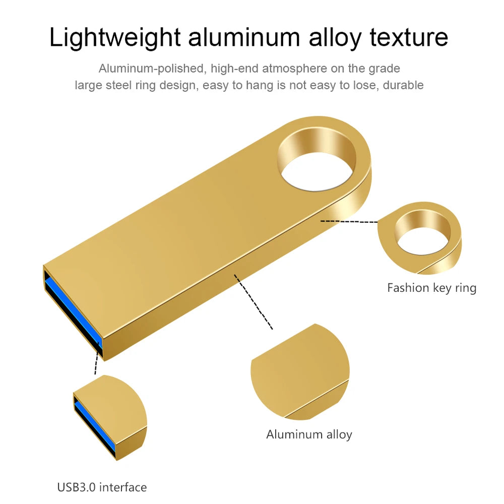 Metal 3.0 USB Flash Drive 64GB Pen Drive creative USB Stick 3. 0 Flash Drive High Speed Pendrive customize logo photography