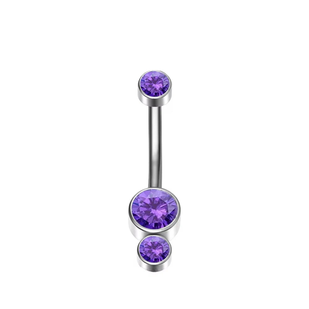ASTM F136 Titanium 16G Belly Button Rings Internally Thread Round Piercings Ombligo Piercings Navel Ring Body Jewelry For Women