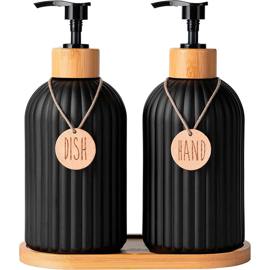 Kitchen Black Dish Soap Dispenser