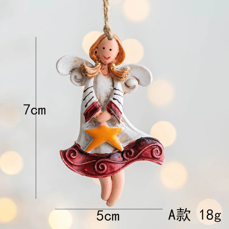 Christmas Resin Tree Decorations Santa