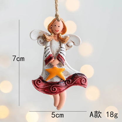 Christmas Resin Tree Decorations Santa