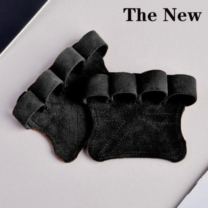 Leather Weight Lifting Training Gloves Palm Protection Women Men Fitness Sports Gymnastics Grips Pull Ups Weightlifting Workout